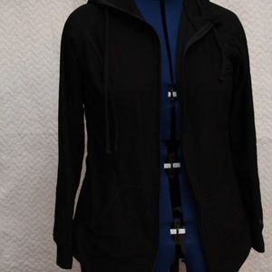 Torrid black mesh hooded jacket